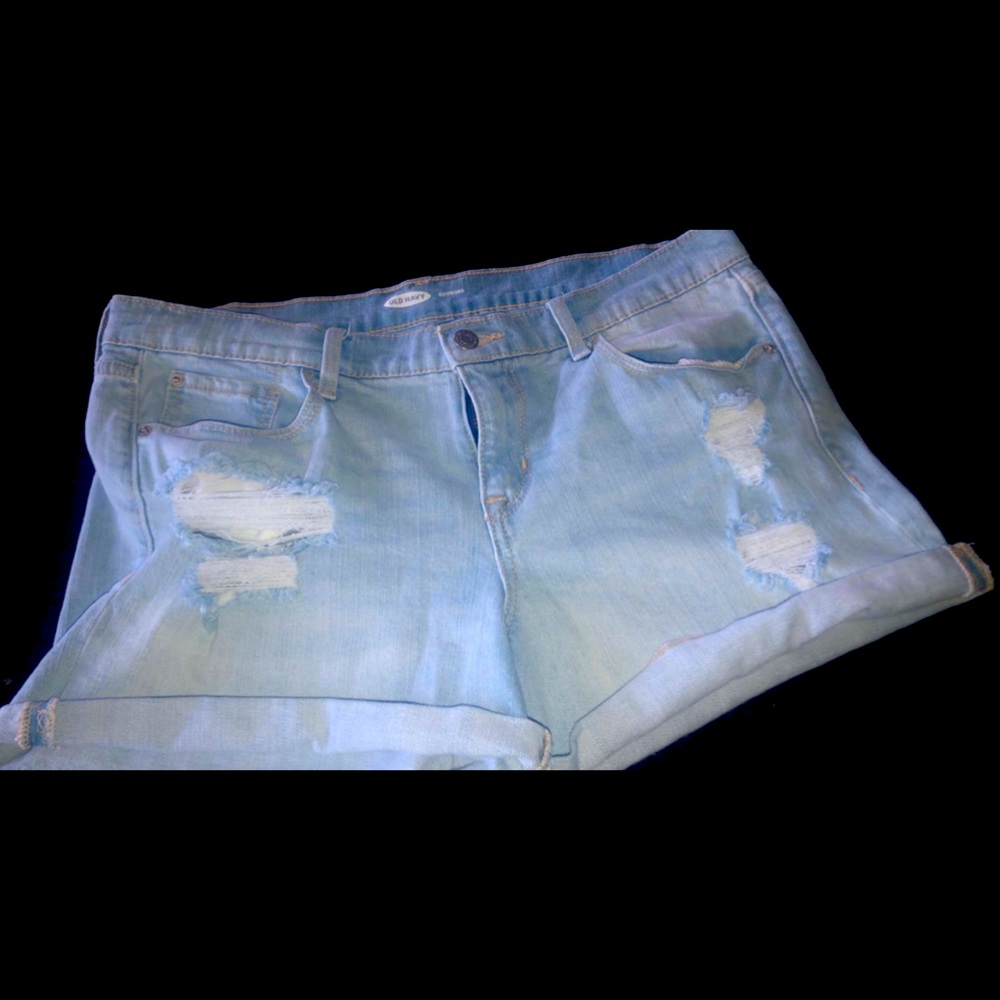 Denim ripped jeans